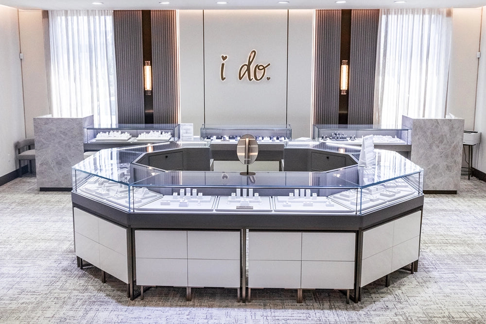The bridal salon at J.R. Dunn, filled with natural light